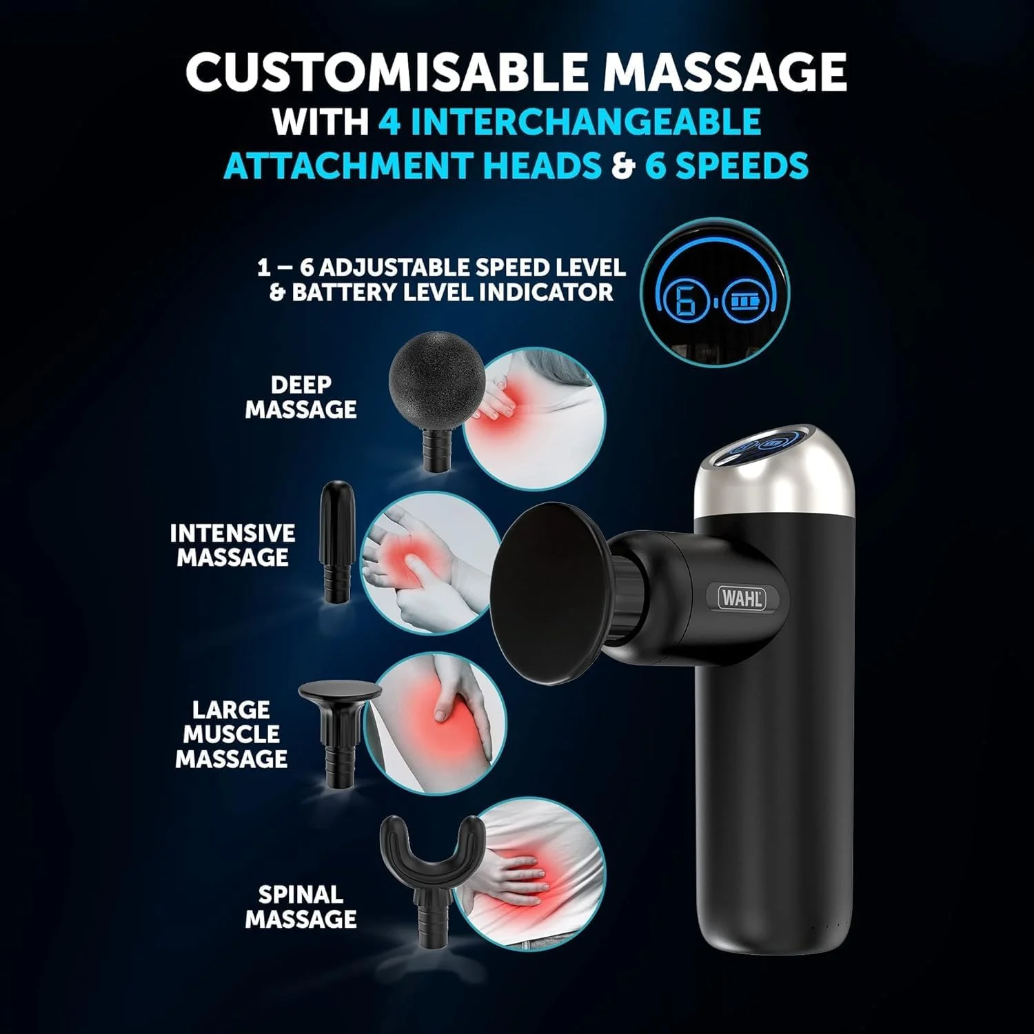 LITHIUM ION MINI MASSAGE GUN - Image 5